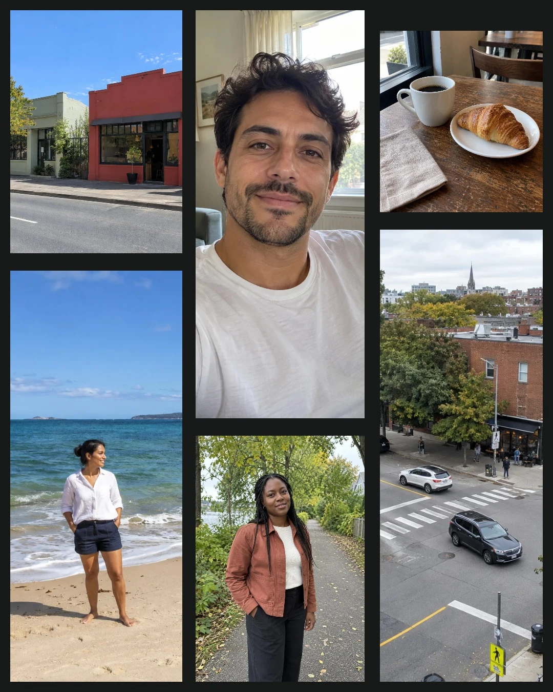 Weekend dump: the same 6 AI-created photos arranged by Camera Refine