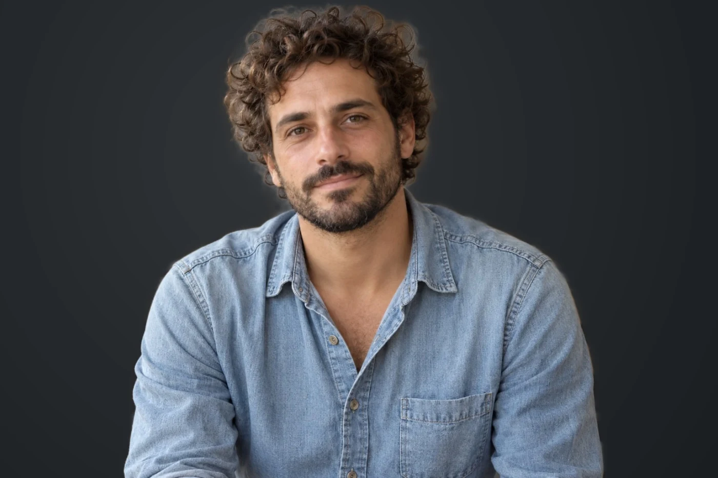Actual Portrait studio backgrounds output on an AI-created sample